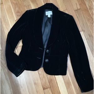 White House Black Market size 4 Crushed Velvet Jacket